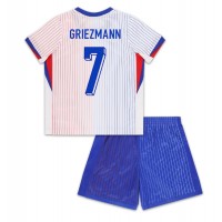 Frankrike Antoine Griezmann #7 Bortedraktsett Barn EM 2024 Kortermet (+ Korte bukser)